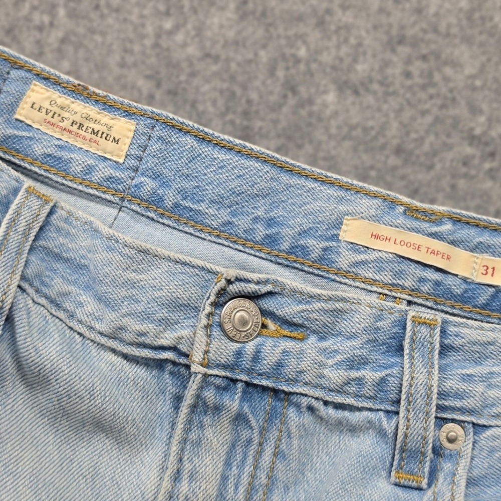 Levis 501 High Loose taper Light Wash Denim JeaMens 31x29 17847-0008